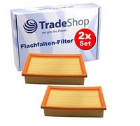Trade-Shop Lot de 2 filtres plissés de rechange pour Festool 452923 500558, Flex 259.307, Kränzle 454700, compatibles avec Würth 0702400195