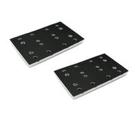 Trade-Shop Lot de 2 plaques abrasives 80 x 130 mm compatibles avec Festool RTS 400, RTS 400, RTS 400 REQ, RTSC 400 remplace 489252 (SSH-STF-80x130/12)