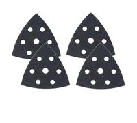 Trade-Shop Lot de 4 bandes abrasives autocollantes triangulaires 93 x 93 x 93 mm Compatible avec Bosch PDA 100, PDA 120, PDA 180, PDA 240 EPMF 220 CEPMF 350 CES