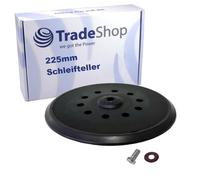 Trade-Shop Plateau auto-agrippant/plateau de ponçage 225 mm dur compatible avec FLEX Girafe WST 700 VV, WSE 7 Vario remplace 501.360, 366.862