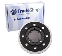 Trade-Shop Plateau de ponçage auto-agrippant compatible avec Festool ES 125, ETS 125, ETSC 125 EQ, Corindon, synthétique, noir