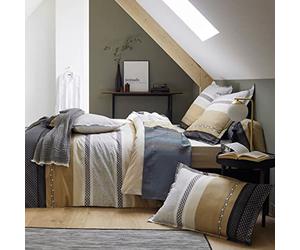 Tradilinge ~ Housse de Couette Marlow Acier en Percale 200x200