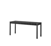 &Tradition Banc Betty TK4 black. assise en ruban de lin tressé noir