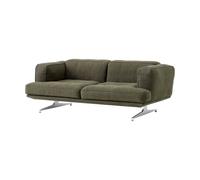 &Tradition Canapé 2 places Inland AV22 Argile 0014 - aluminium poli