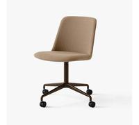 &Tradition Chaise de bureau Rely HW23 tissu hallingdal 224 peanut. structure bronze