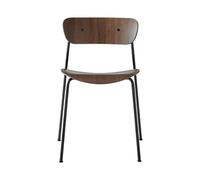 &Tradition Chaise Pavilion AV1 – Noyer laqué, empilable, 52,5x76x50 cm