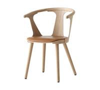 &Tradition Chaise In Between SK2 Chêne huilé-Noble cuir cognac