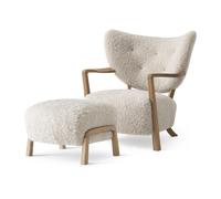 &Tradition Chaise longue Wulff ATD2 fauteuil et pouf ATD3 Chêne huilé-Moonlight