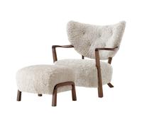 &Tradition Chaise longue Wulff ATD2 fauteuil et pouf ATD3 Noyer huilé-Moonlight