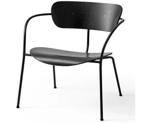 &Tradition Chaise Pavilion AV5 Chêne laqué noir