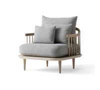 &Tradition Fauteuil Fly SC1 chêne huilé clair + tissu beige