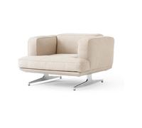 &Tradition Fauteuil Inland AV21 Argile 0011 - aluminium poli