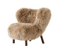&Tradition Fauteuil Little Petra VB1 Noyer huilé-Sheepskin honey