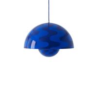 &Tradition Suspension Flowerpot BIG VP2 - cobalt blue & twilight blue pattern