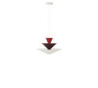 &Tradition Gio LN14 Suspension Ø60 Rouge Vermillon/ Bordeaux Foncé/Blanc Ecru