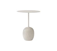 Lato table brasse Ivoire blanc H 55 cm avec plaque métallique AndTradition - 5709262010851