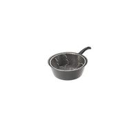 tradition italie friteuse avec panier, aluminium, noir, 24 cm