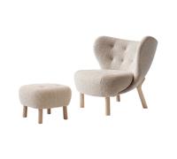 &Tradition Little Petra VB1 Fauteuil Karakorum 003/Chêne Huilé Incl. ATD1 Pouf