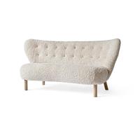 &Tradition Little Petra VB2 Canapé Peau de Mouton Moonlight/Chêne Huilé