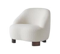 &Tradition Fauteuil Margas LC1 Karakorum 001 blanc-pieds en noyer