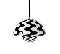 &Tradition Suspension Flowerpot VP1 Black-white pattern