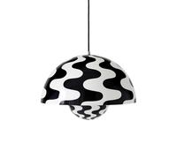&Tradition Suspension Flowerpot VP2 Black-white pattern