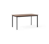 &Tradition Table à manger Drip HW115 83x143 cm Black frame-clear lacq. walnut