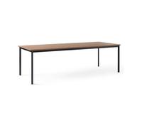 &Tradition Table à manger Drip HW117 103x253 cm Black frame-clear lacq. walnut
