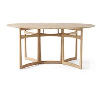&Tradition Table à manger Drop Leaf HM6 Chêne huilé blanc