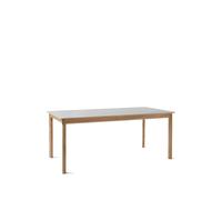 &Tradition Table à manger Patch HW1 beige arizona. structure en chêne huilé blanc