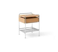 &Tradition Table d’appoint Alima NDS3 Chêne laqué-chrome