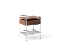 &Tradition Table d’appoint Alima NDS3 Noyer laqué-chrome