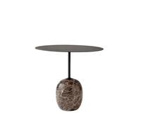 &Tradition Table d'appoint Lato LN9 noir. marbre emperador