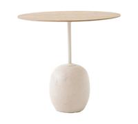 &Tradition Table d'appoint Lato LN9 Oak-Crema diva marble