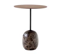 &Tradition Table Lato LN8 Lacquered walnut-Emperador marble