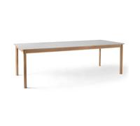 &Tradition Table à manger Patch HW2 beige arizona. structure en chêne huilé blanc