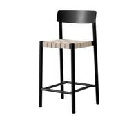 &Tradition Tabouret de bar Betty TK12 Counter Chair 65 cm Lin naturel-frêne laqué noir