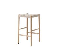 &Tradition Tabouret de bar Betty TK7 oak. assise en ruban de lin tressé naturel