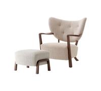 &Tradition Wulff ATD2 Fauteuil Karakorum 003/ Noyer Incl. Pouf ATD3