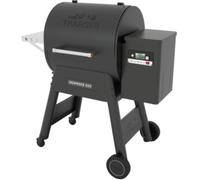 Traeger - Barbecue Pellet Ironwood 650 Noir Sur Chariot, Grille Haute 56x26.5 Cm, Grille Basse 56x48 Cm