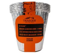 Traeger Grills BAC608 EZ-Clean Lot de 5 Sacs pour Seau à Graisse et Cendres en Aluminium