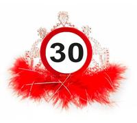 Traffic Sign 30th Diadème avec Feathe