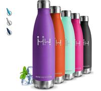 TRAHOO-Bouteille d'eau isotherme double isolation en acier inoxydable 24 h froid/12 h anti-fuite pour école, salle de sport, [J211]