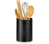 TRAHOO-Ustensiles Cuisine Porte Couvert: Pot Noir Egouttoir Couvert Range Couvert Vertical de Style Nordique Vintage Ustensil[J27]