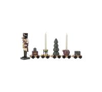 Train de décoration en bois vert, casse-noisettes, décor de table de Noël - Bloomingville, Vadim - 45x6x19 cm