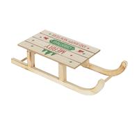 Traîneau de Noël LED en Bois Marron