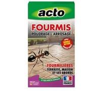 Traitement anti-fourmis poudre ACTO 400g - Double usage - Protection 2 mois Blanc