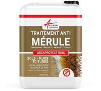 Traitement ""anti mérule"" : Traitement des bois, murs, caves, charpente - 5 L