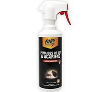 Insecticide spécial punaises de lit et acariens - pulvérisateur 500 ml - Fury BRICOZOR