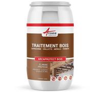 Traitement bois, Protection contre insectes xylophène et champignons pour charpentes, poutres terrasses produit ARCAPROTECT BOIS 200 L